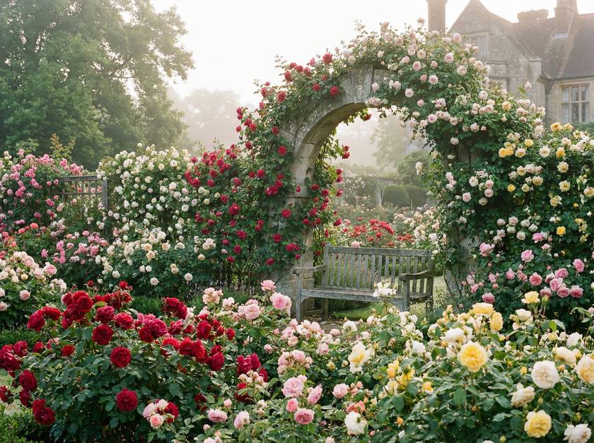 小马拉大车庄园玫瑰花园视频